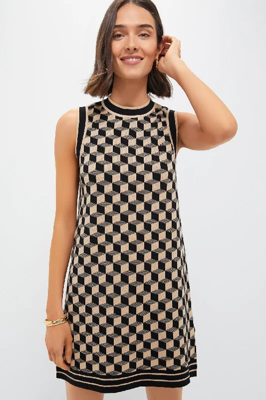 Backless Women Dress for a Sexy and Alluring Look at Evening EventsBackless Women Dress for a Sexy and Alluring Look at Evening EventsOnyx and Camel Knit Geo Marie Dress