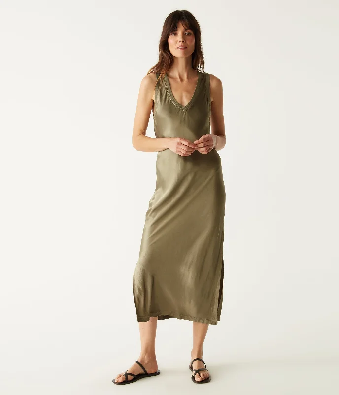 Mini Women Dress with a Short Hem for a Young and Trendy StyleRandi Satin Midi Dress