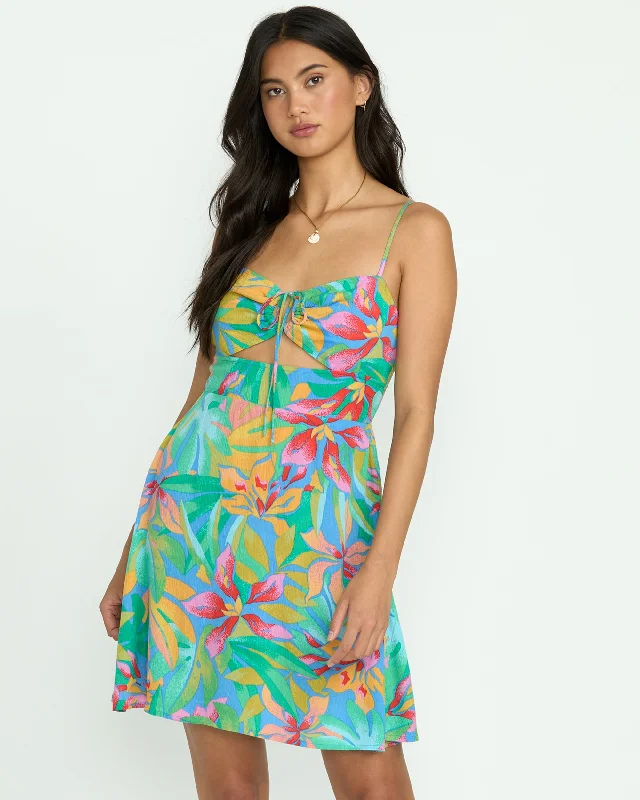Pleated Women Dress with a Timeless and Elegant TexturePleated Women Dress with a Timeless and Elegant TextureRed Hot Cut-Out Mini Dress - Marina