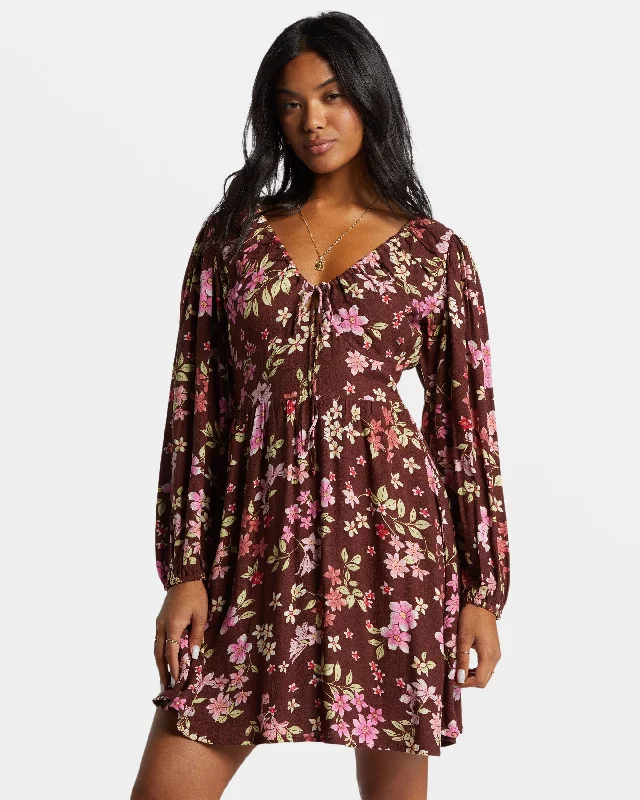 Strapless Women Dress with a Built - in Bra for Comfort and SupportStrapless Women Dress with a Built - in Bra for Comfort and SupportSol Love Mini Dress - Choc Chip