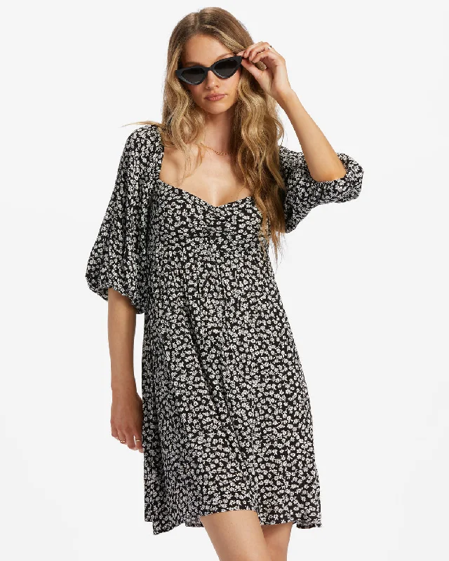 Sheath Women Dress with a Tailored Fit for a Professional LookSheath Women Dress with a Tailored Fit for a Professional LookSwept Away Again Dress - Black Pebble