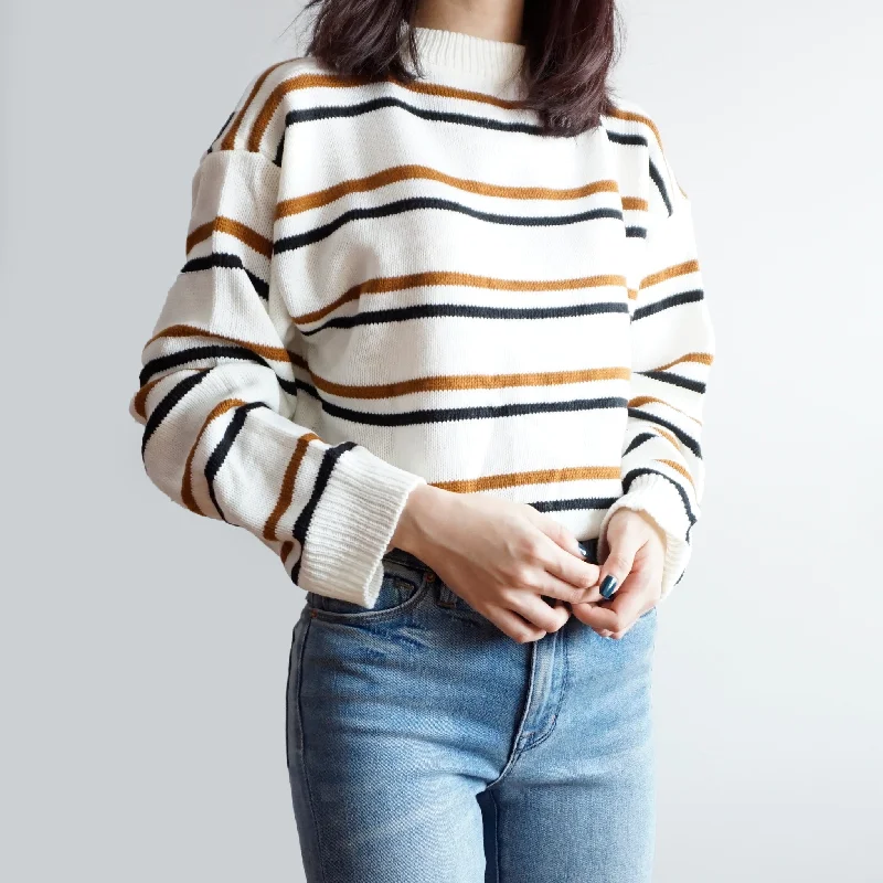 color block women cardigan with bold huesSchool Stripe Sweater (3 Colors)