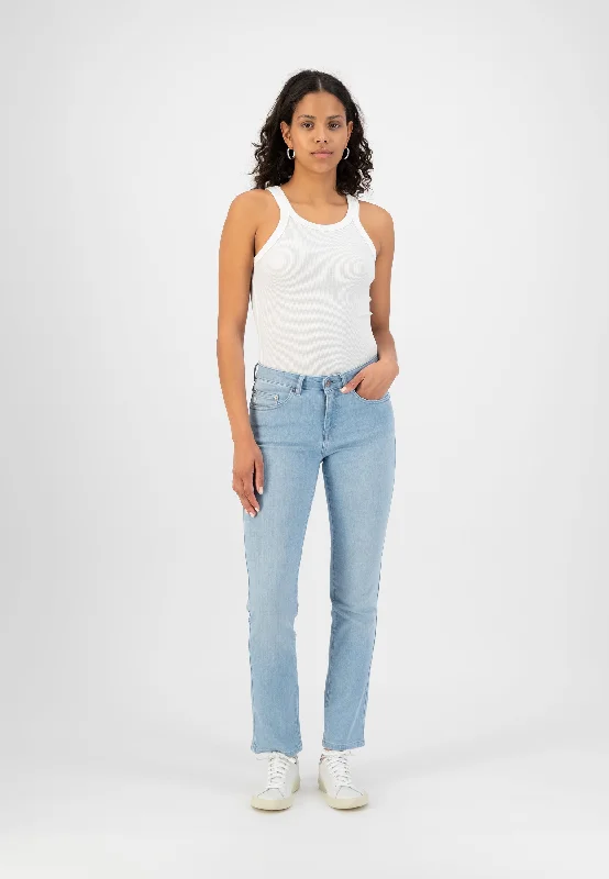 Embroidered women jeans with intricate patternsFaye Straight - Sunny Stone