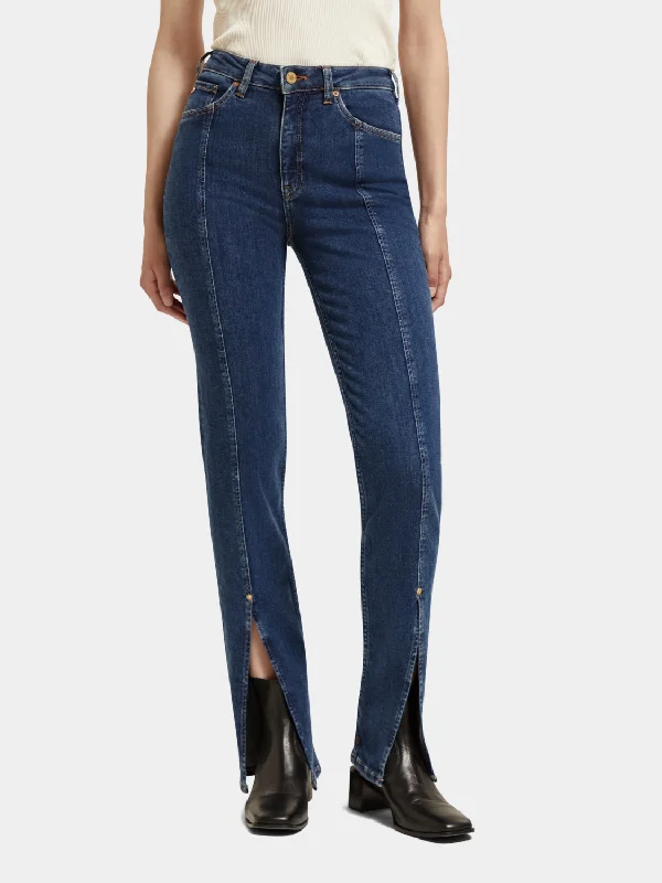 Cargo women jeans with multiple pockets for added functionalityHaut kick flare jeans