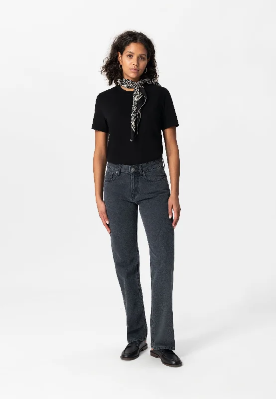 High - rise flare women jeans for a 70s - inspired lookLoose Jamie - Used Black