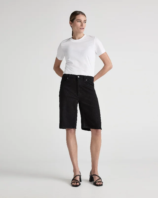 High - rise flare women jeans for a 70s - inspired lookSuzy Mid Short - BlackDip