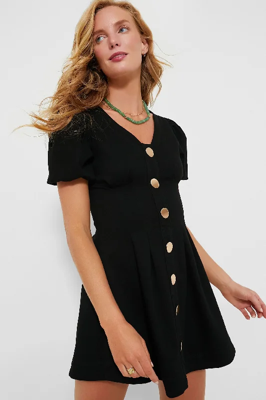 Empire Waist Women Dress to Accentuate the Bust and Conceal the WaistEmpire Waist Women Dress to Accentuate the Bust and Conceal the WaistBlack Denim Emelia Mini Dress
