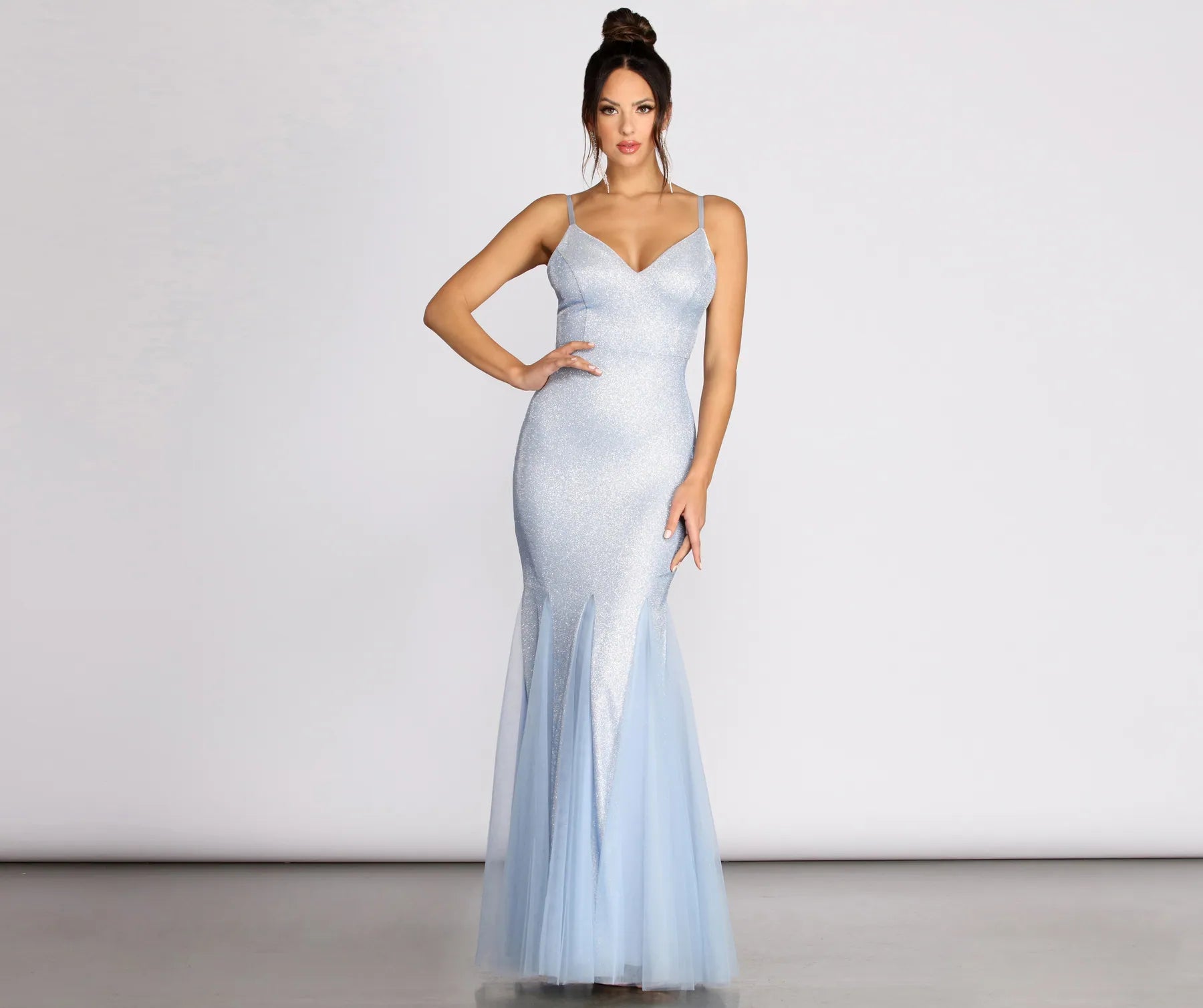 Lace - Embellished Women Dress for an Elegant and Sophisticated AppearanceCiara Glitter Tulle Mermaid Dress