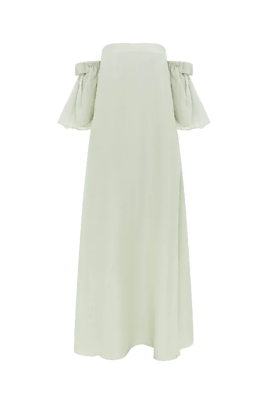 Pleated Women Dress with a Timeless and Elegant TextureFaith | Mint