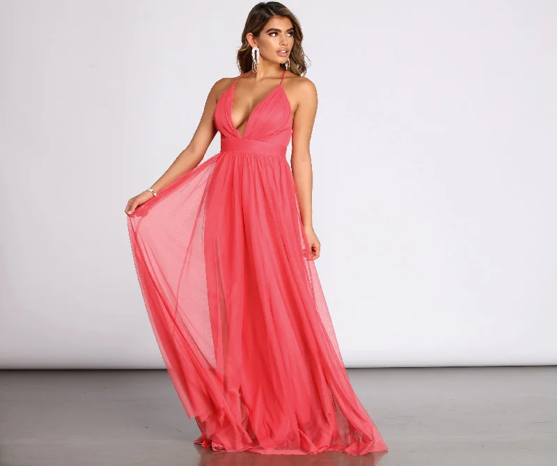 Wrap - Style Women Dress with Adjustable Fit for All Body TypesWrap - Style Women Dress with Adjustable Fit for All Body TypesJodi Tulle A-Line Dress