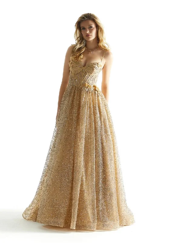 Sleeveless Women Dress in Bright Colors for Summer PartiesSleeveless Women Dress in Bright Colors for Summer PartiesMorilee Corset Sparkle Ball Gown Prom Dress 49001