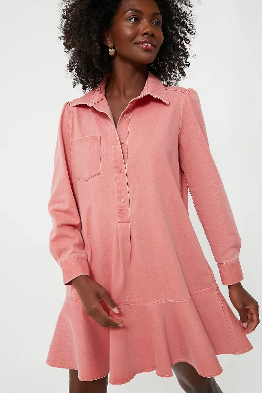 Shift Women Dress with a Simple and Classic Design for Everyday WearShift Women Dress with a Simple and Classic Design for Everyday WearNantucket Red Stretch Twill Callahan Shirt Dress