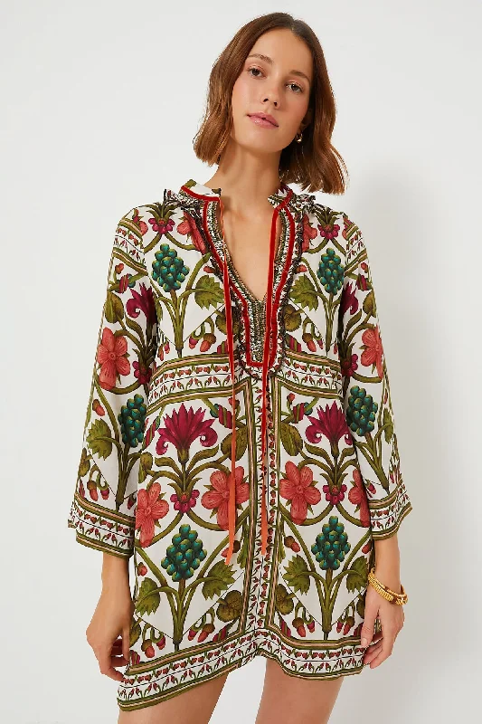 Off - the - Shoulder Women Dress for a Romantic and Feminine LookOff - the - Shoulder Women Dress for a Romantic and Feminine LookOff White Multicolor Tess Short Dress