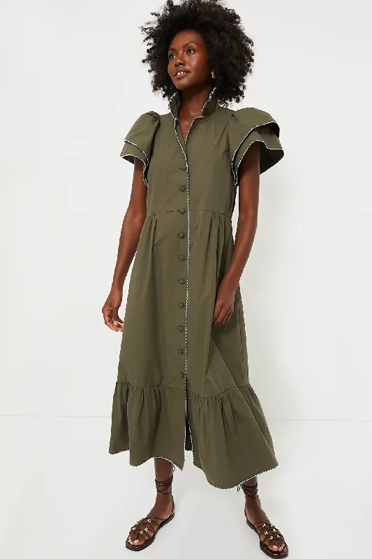 Off - the - Shoulder Women Dress for a Romantic and Feminine LookOff - the - Shoulder Women Dress for a Romantic and Feminine LookOlive Green Alice Dress