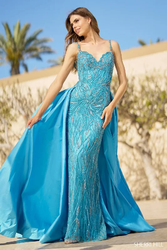 Sleeveless Women Dress in Bright Colors for Summer PartiesSleeveless Women Dress in Bright Colors for Summer PartiesSherri Hill Beaded Column Dress 55935