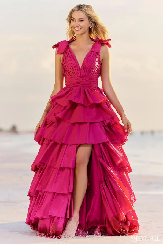 Little Black Women Dress with Sequins for a Glamorous Night OutLittle Black Women Dress with Sequins for a Glamorous Night OutSherri Hill Taffeta Ruffle Ball Gown 56035