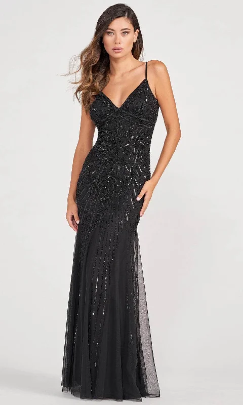 Halter Neck Women Dress to Show Off the Shoulders and NecklineColette for Mon Cheri CL2087 - Bare Back Sequined Evening Gown