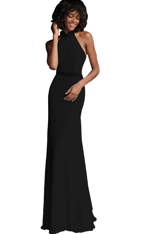 Long - Sleeve Women Dress in Velvet for a Luxurious Winter LookJovani 40869 Dress