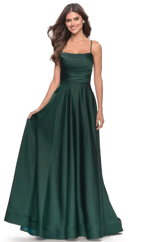 Ball Gown Women Dress with a Full Skirt for a Princess - like LookLa Femme 31406 - Bridesmaid A-line Slit Gown