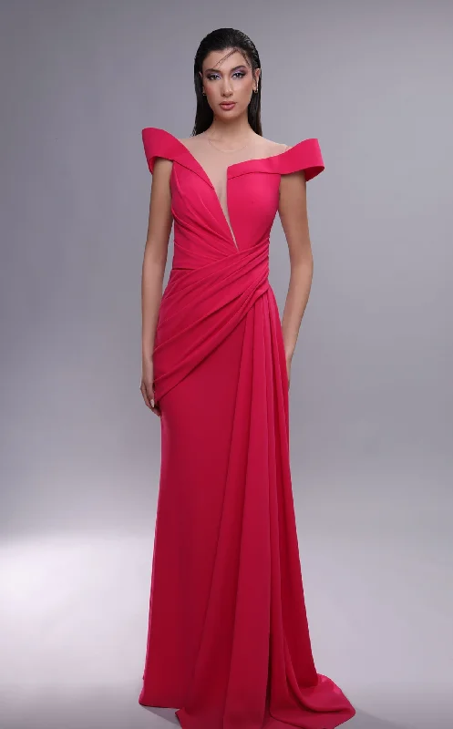 Strapless Women Dress with a Built - in Bra for Comfort and SupportMNM Couture K4093CL Dress