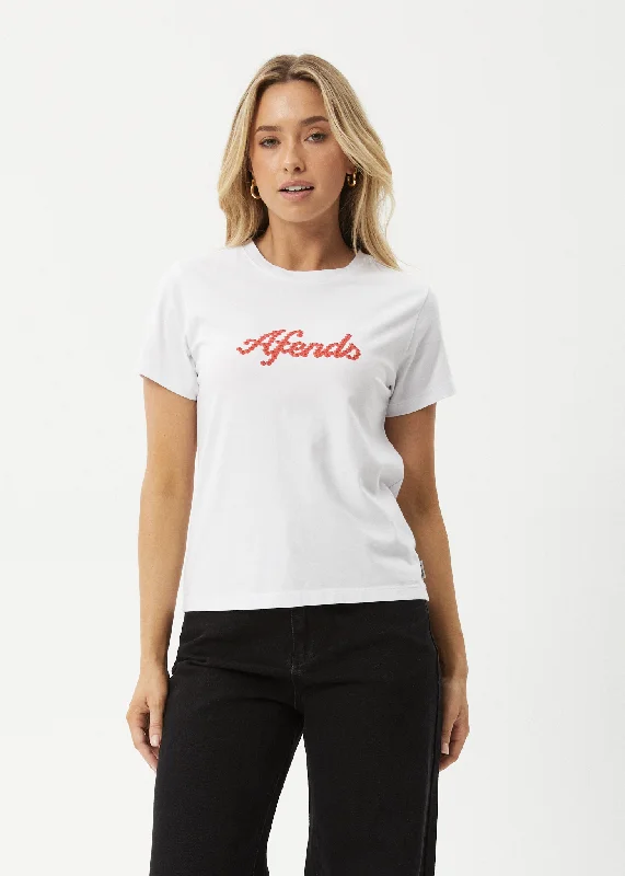 Long Sleeve Women T Shirt for Cooler WeatherLong Sleeve Women T Shirt for Cooler WeatherAFENDS Womens Garden Buds - Classic T-Shirt - White