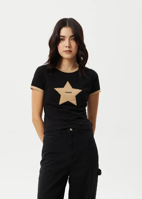 Puff Sleeve Women T Shirt for a Fashion - Forward LookPuff Sleeve Women T Shirt for a Fashion - Forward LookAFENDS Womens Aster - Baby Tee - Black