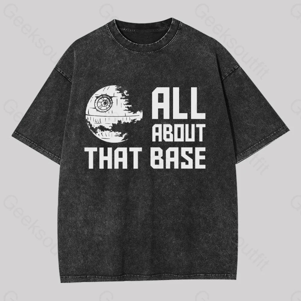 Crew Neck Women T Shirt with a Timeless DesignCrew Neck Women T Shirt with a Timeless DesignAll About That Base Geek Washed T-shirt
