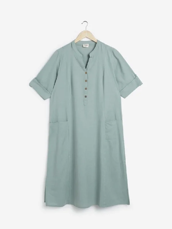 Diza Sea Green A-Line Kurta