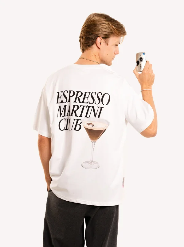 Embroidered Women T Shirt with Intricate DetailsEmbroidered Women T Shirt with Intricate DetailsEspresso Martini Club T-Shirt