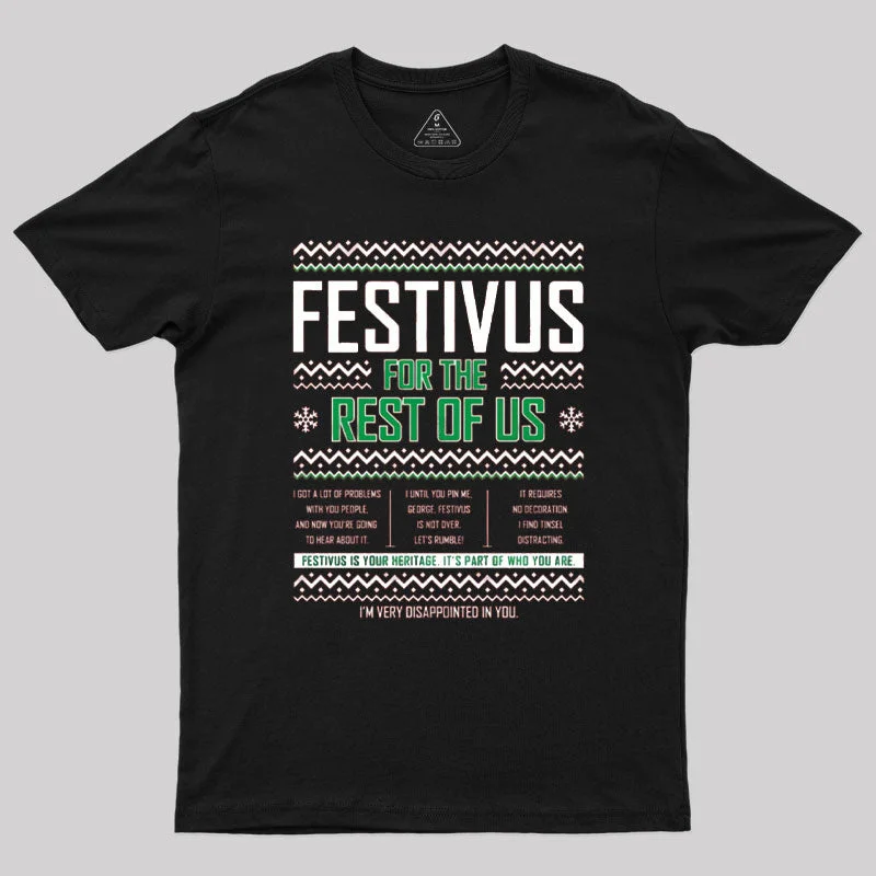 Pocketed Women T Shirt for Added FunctionalityFestivus Geek T-Shirt