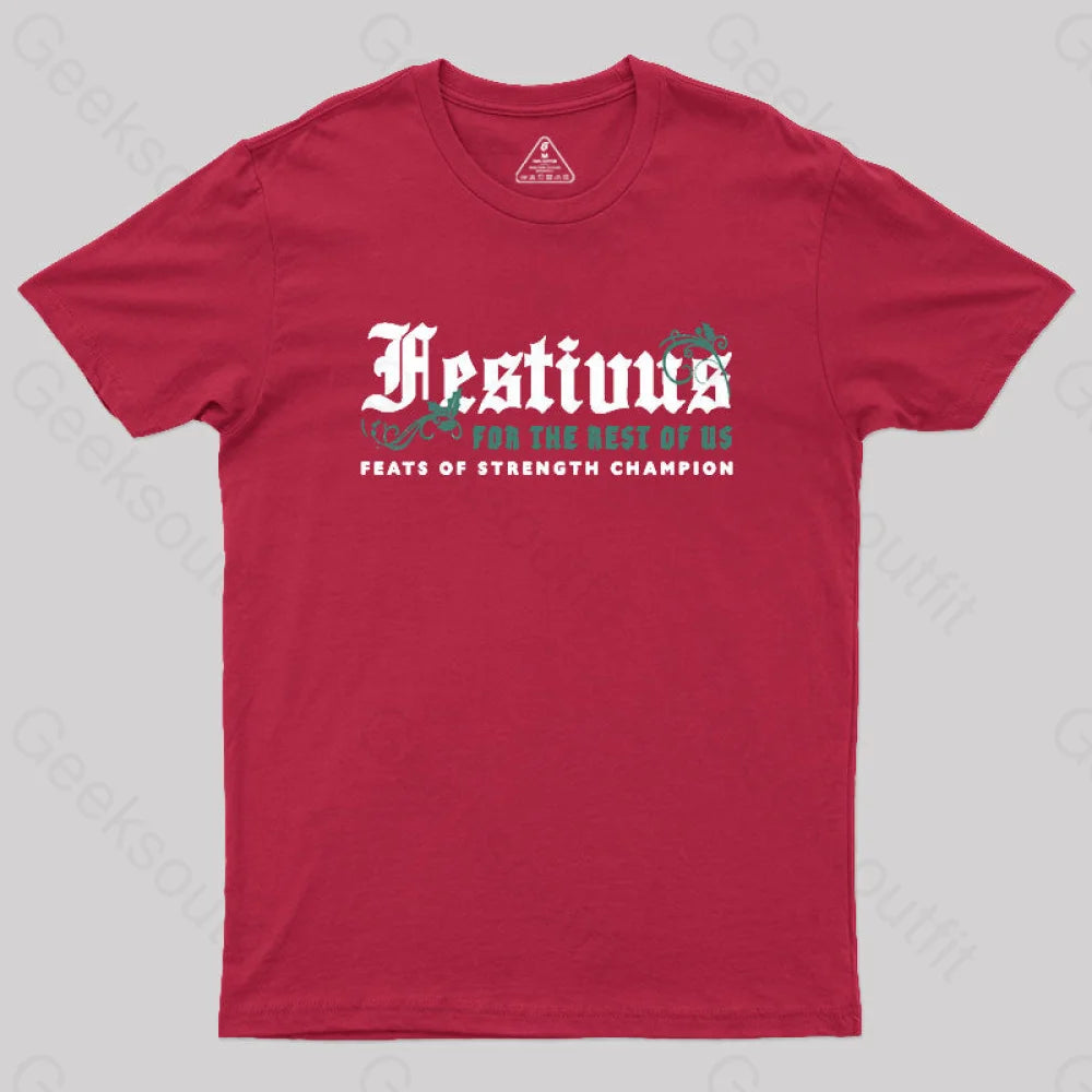 Embroidered Women T Shirt with Intricate DetailsFestivus Geek T-Shirt