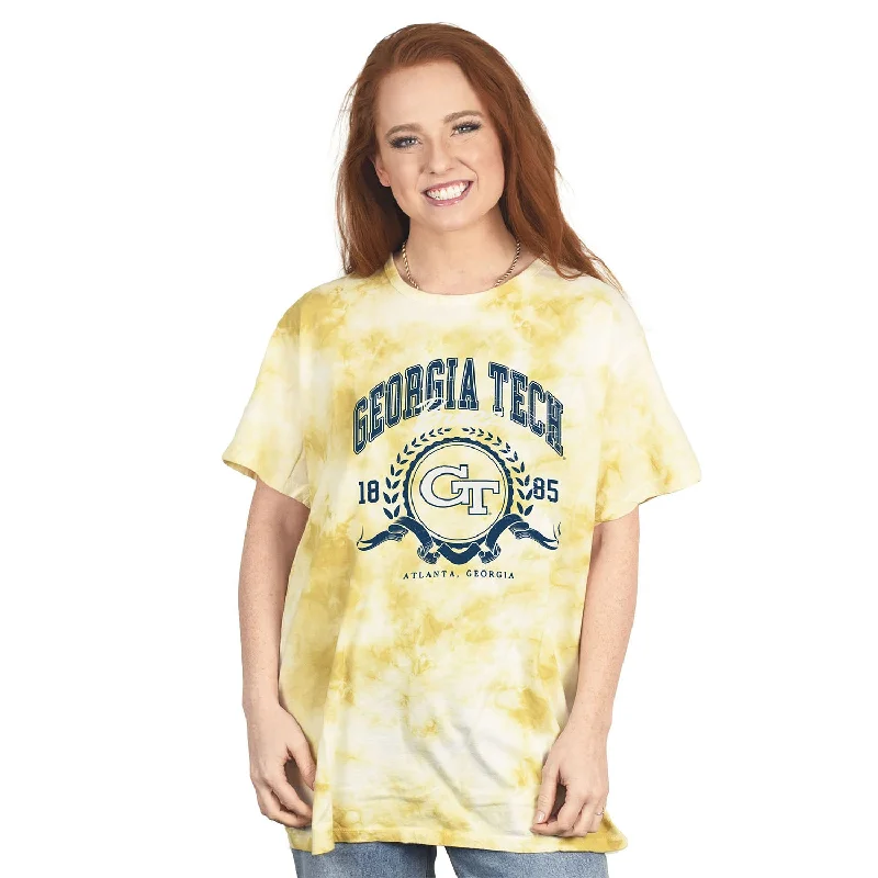 Puff Sleeve Women T Shirt for a Fashion - Forward LookPuff Sleeve Women T Shirt for a Fashion - Forward LookLadies Georgia Tech Yellow Jackets Oversized Cloud T-Shirt
