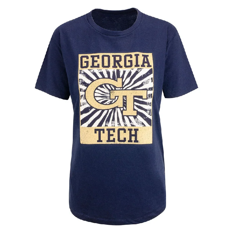 Crew Neck Women T Shirt with a Timeless DesignCrew Neck Women T Shirt with a Timeless DesignLadies Georgia Tech Ciara Shirt