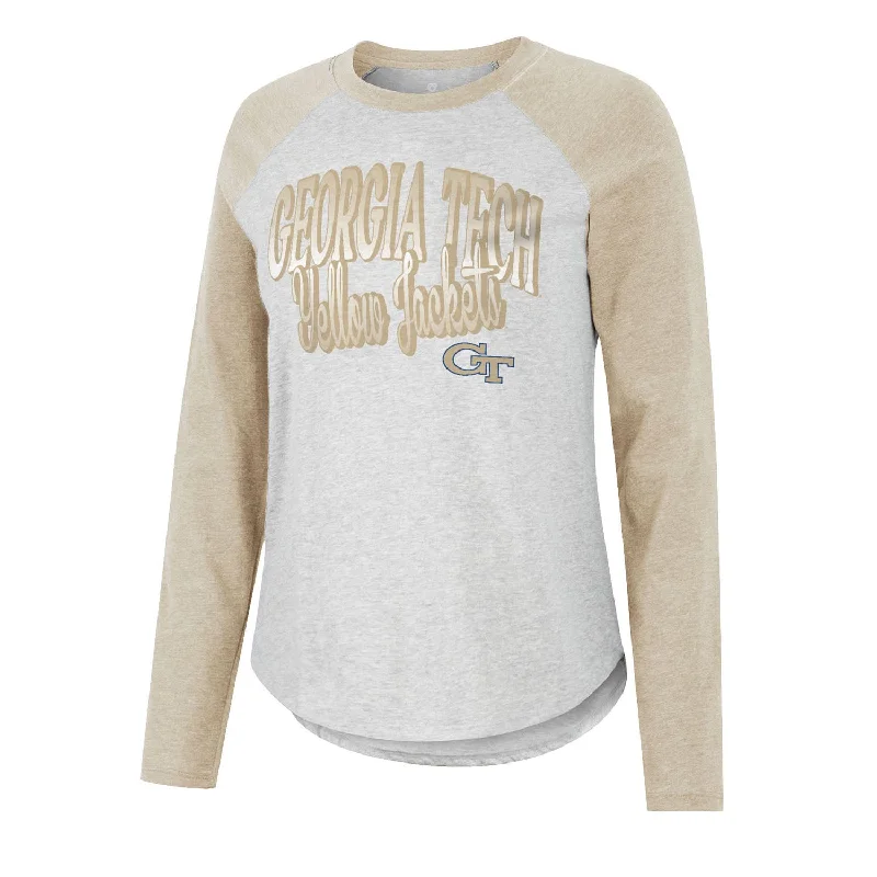 Puff Sleeve Women T Shirt for a Fashion - Forward LookPuff Sleeve Women T Shirt for a Fashion - Forward LookLadies Georgia Tech Yellow Jackets Carol Long Sleeve Grey T-Shirt