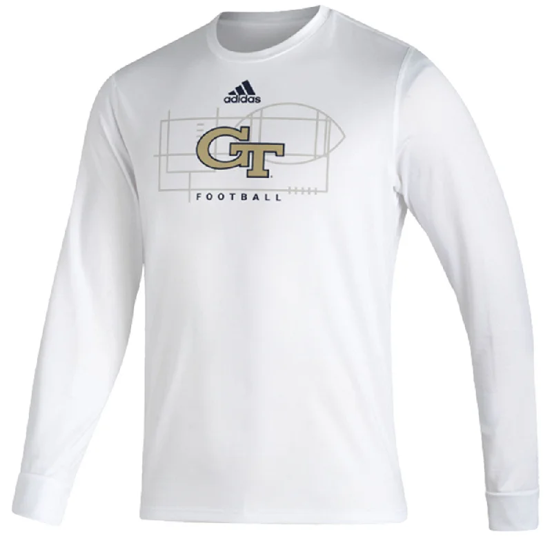 Muscle Women T Shirt for a Sporty and Casual LookMuscle Women T Shirt for a Sporty and Casual LookGeorgia Tech Yellow Jackets Adidas Football Long Sleeve T-Shirt
