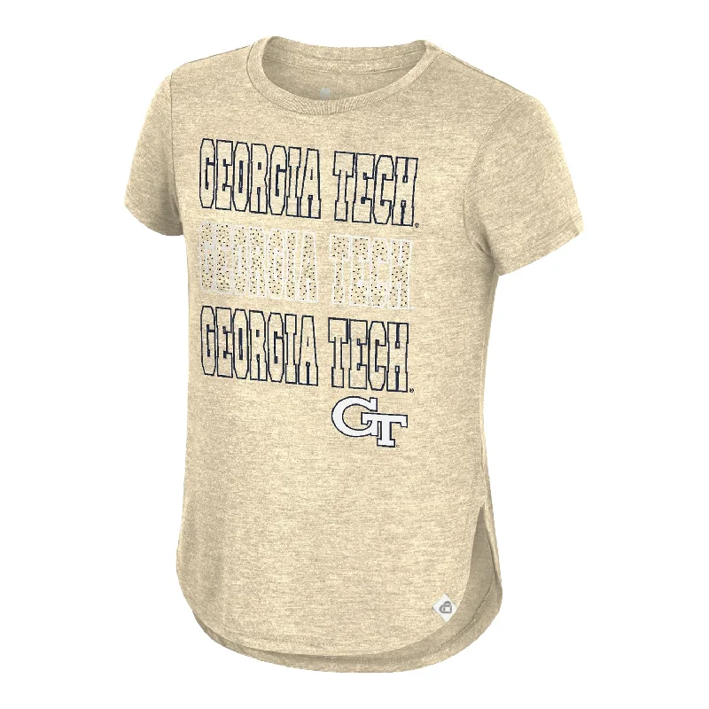 Striped Women T Shirt in a Classic PatternStriped Women T Shirt in a Classic PatternYouth Girls Georgia Tech Yellow Jackets Hathaway Gold T-Shirt