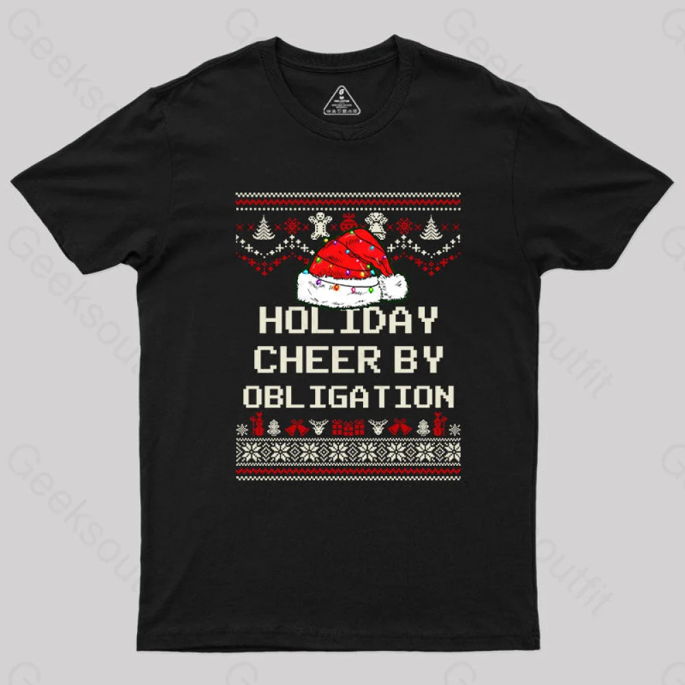 Crew Neck Women T Shirt with a Timeless DesignHoliday Cheer by Obligation T-Shirt