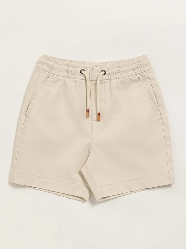 HOP Kids Stone Cotton Shorts