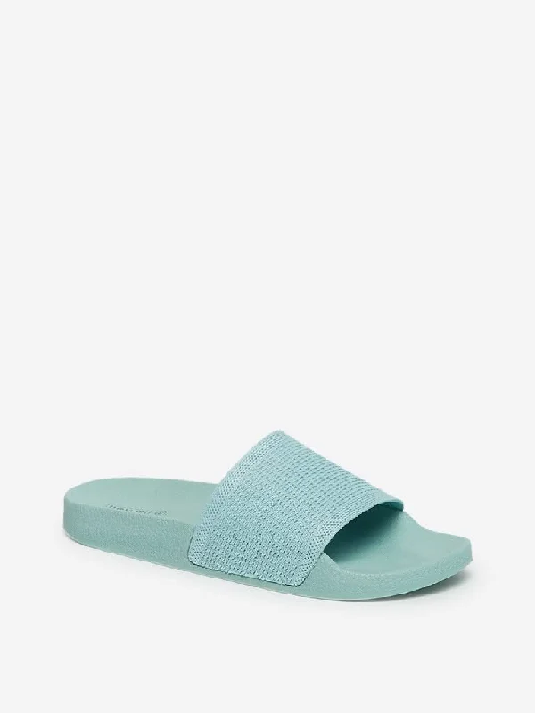 LUNA BLU Mint Pool Slides