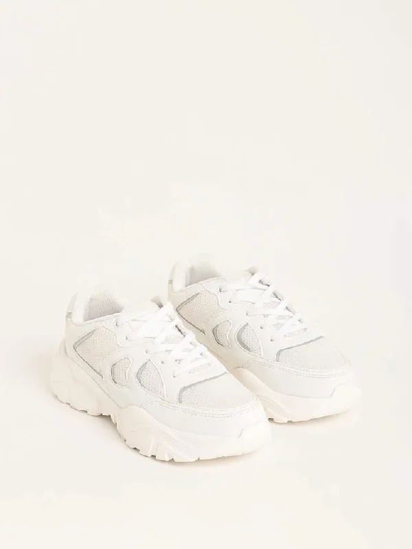 LUNA BLU White Chunky Sneakers