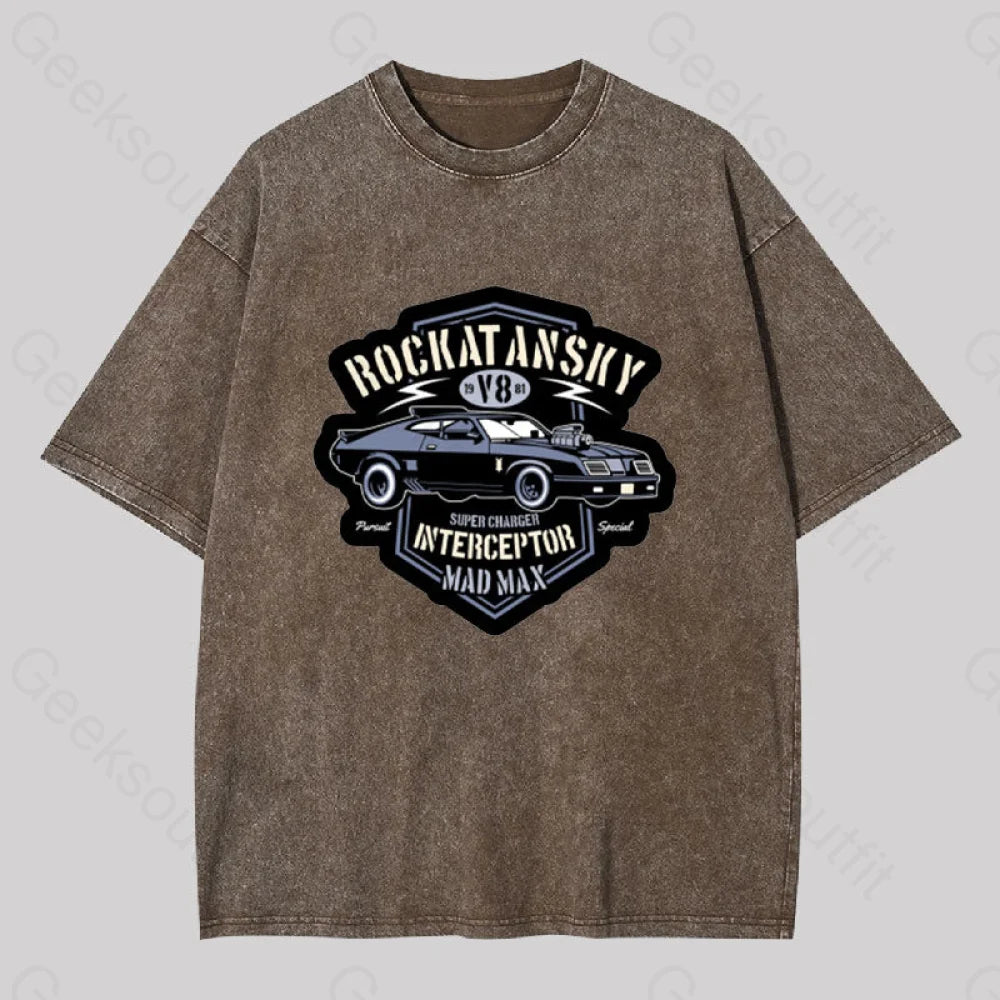 Striped Women T Shirt in a Classic PatternStriped Women T Shirt in a Classic PatternMad Max V8 Geek Washed T-shirt