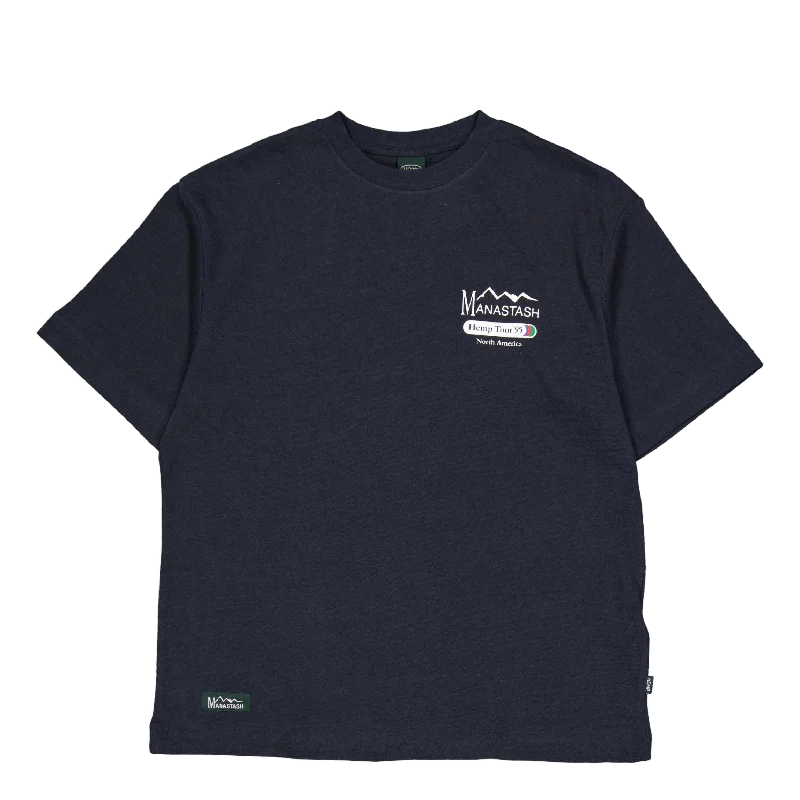 Striped Women T Shirt in a Classic PatternStriped Women T Shirt in a Classic PatternHemp Tee Tour Blk