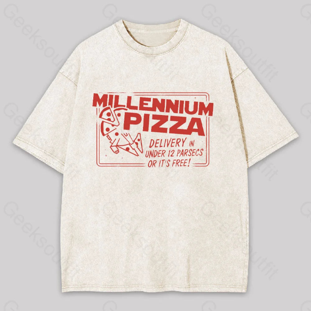 Muscle Women T Shirt for a Sporty and Casual LookMuscle Women T Shirt for a Sporty and Casual LookMillennium Pizza Geek Washed T-shirt