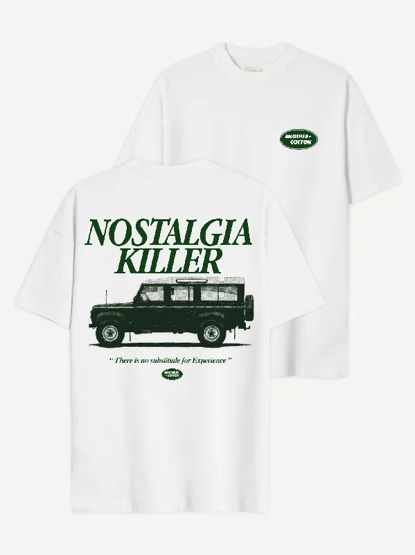 Embroidered Women T Shirt with Intricate DetailsEmbroidered Women T Shirt with Intricate DetailsNostalgia Killer T-Shirt