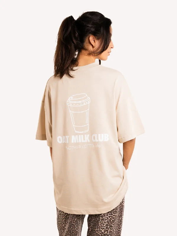 Tie - Dye Women T Shirt with a Bohemian VibeTie - Dye Women T Shirt with a Bohemian VibeOat Milk Club T-Shirt