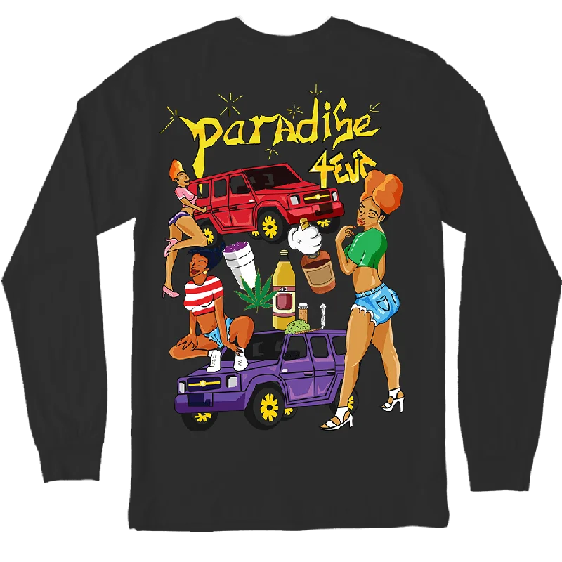 Plus Size Women T Shirt for a Comfortable and Flattering FitPlus Size Women T Shirt for a Comfortable and Flattering FitParadise 4eva LS Tee