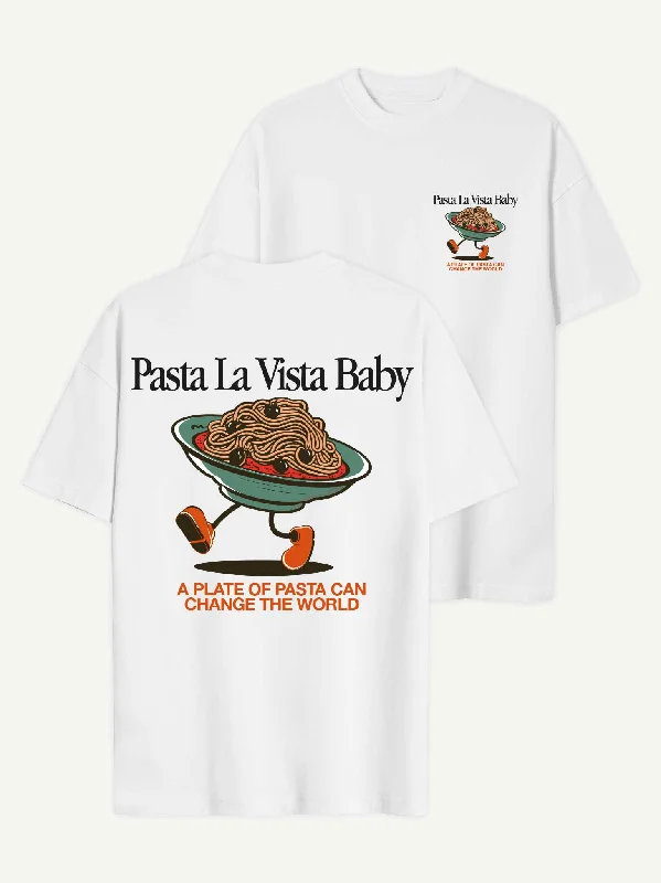 Sheer Women T Shirt for a Stylish and Alluring LookSheer Women T Shirt for a Stylish and Alluring LookPasta La Vista T-Shirt