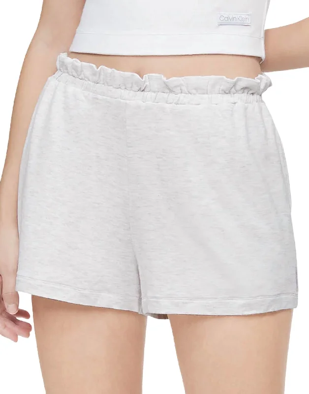 Pure Lounge Sleep Short In Snow Heather