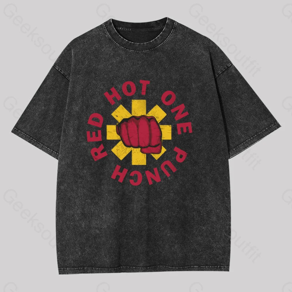 Moisture - Wicking Women T Shirt for Active LifestylesMoisture - Wicking Women T Shirt for Active LifestylesRed Hot One Punch Washed T-shirt