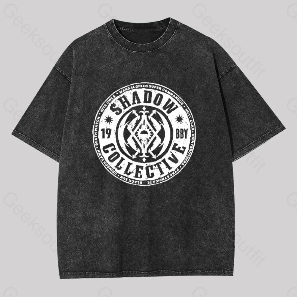 Crop Top Women T Shirt to Pair with High - Waisted BottomsCrop Top Women T Shirt to Pair with High - Waisted BottomsShadow Collective Empire Strikes Back Washed T-shirt